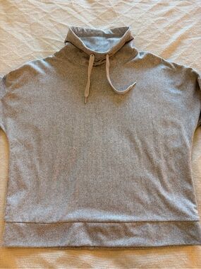 Kodiak Light Gray Funnel Neck Pullover Sweatshirt